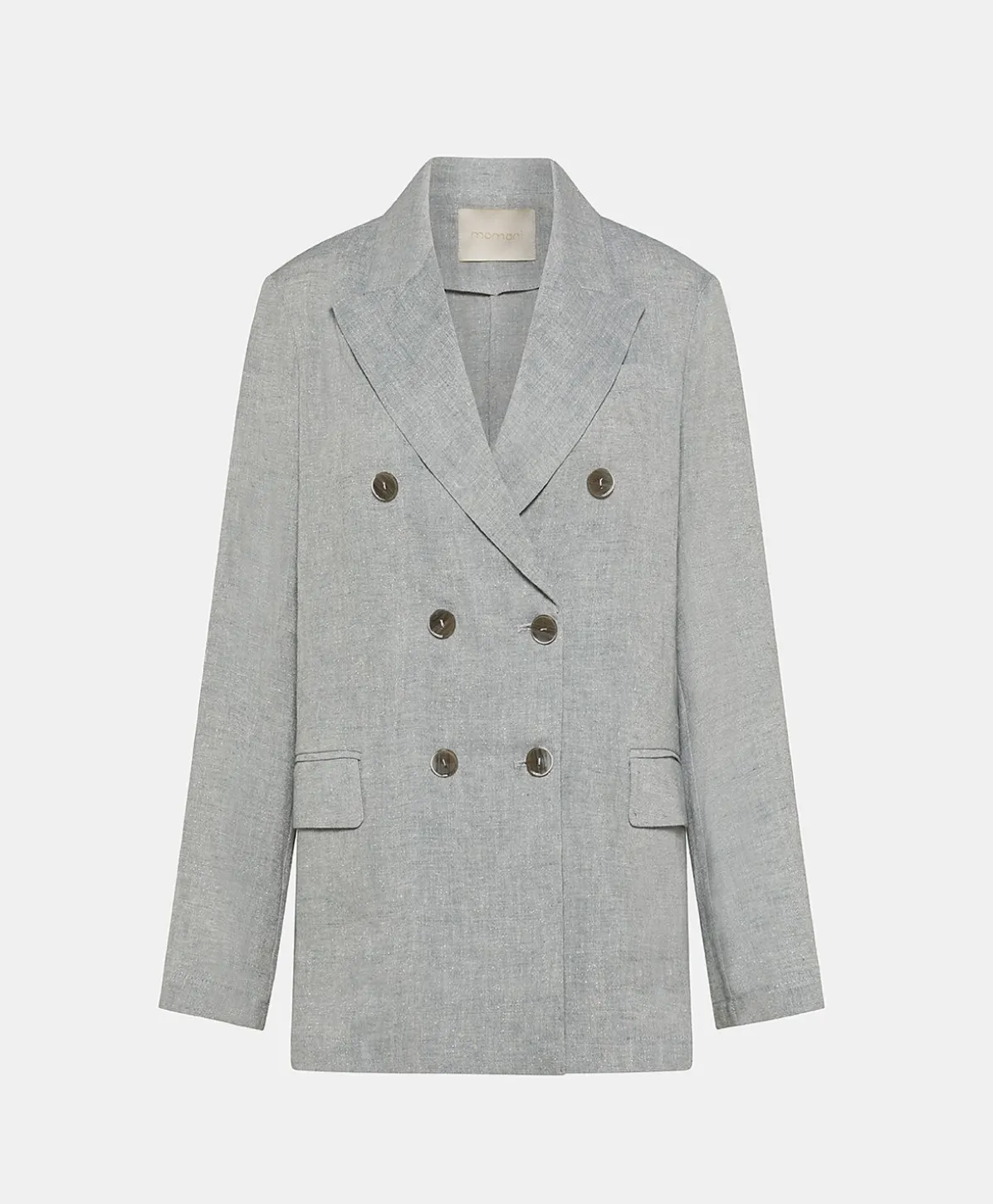 Veste Lilia En Lin Lurex - Gris