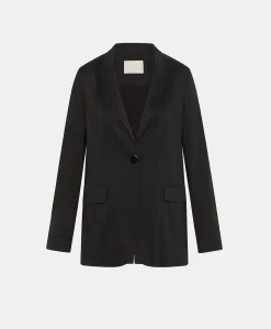 Veste Lunel En Lin Coton - Noir