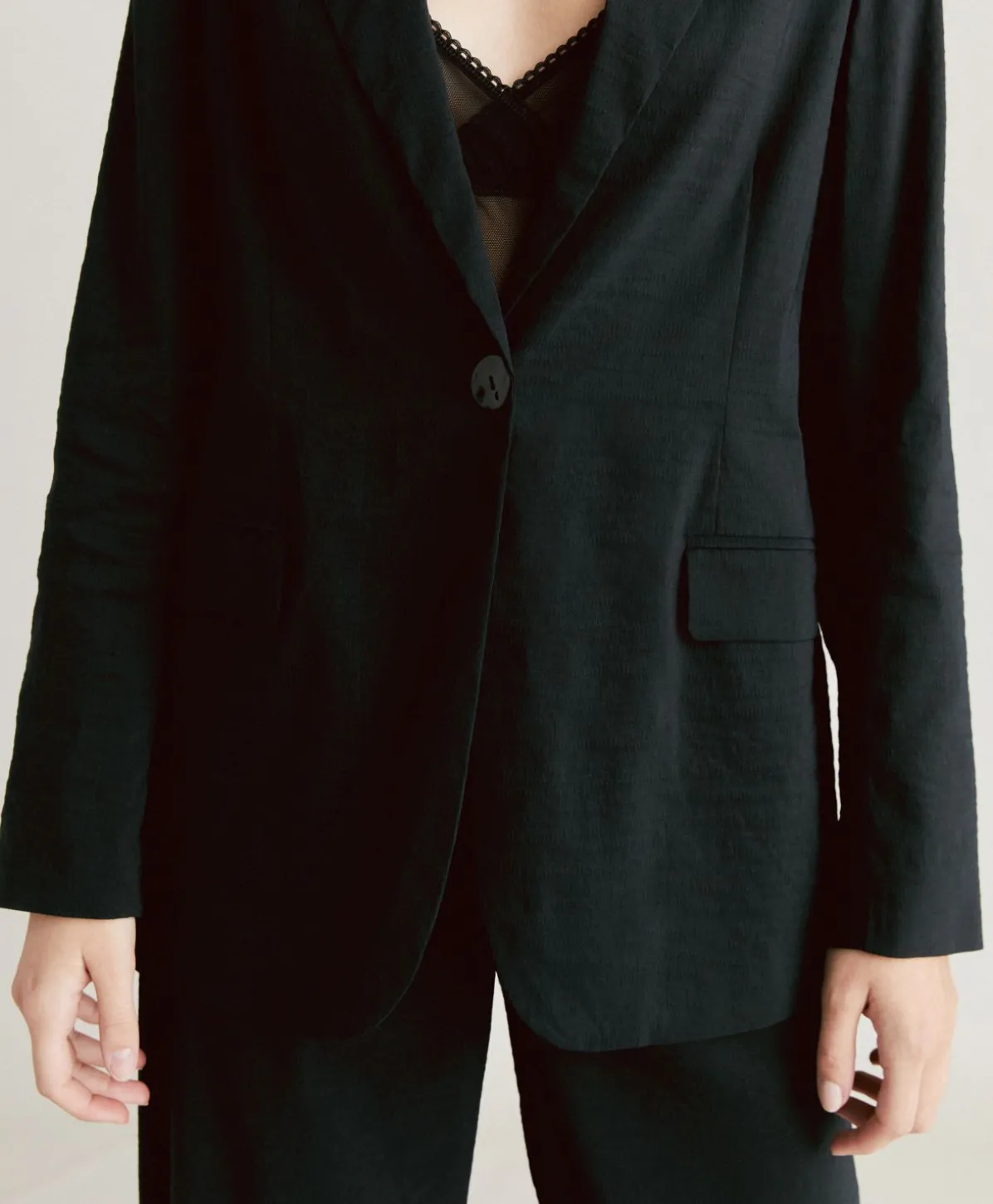 Veste Lunel En Lin Coton - Noir